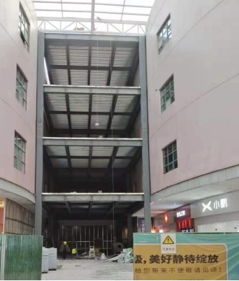 合肥市滨湖购物中心新增结构连廊工程施工项目